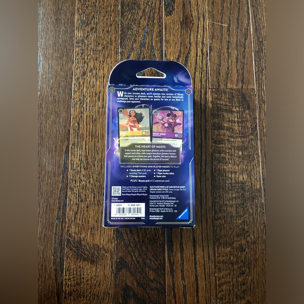 *NEW!* Ravensburger x Disney Lorcana 1st Chapter Starter Deck - Amber & Amethyst - Picture 5 of 5